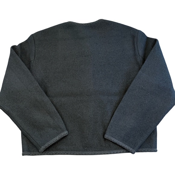 Ciao Lucia Simona Black Button Front Wool Coat NWT Size M - Picture 5 of 10